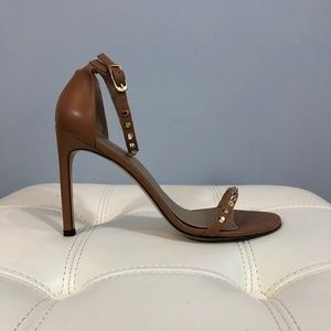 Stuart Weitzman Whatastud Nude Sandal